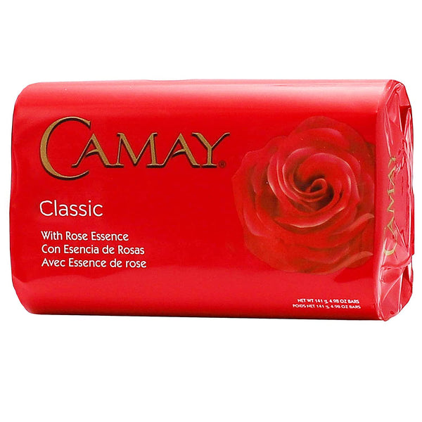 Camay Classic Bar Soap, Rose Essence, 4.98 Oz Each Soap, 6 Bar Soaps. 4.98 Ounce (Pack of 6)