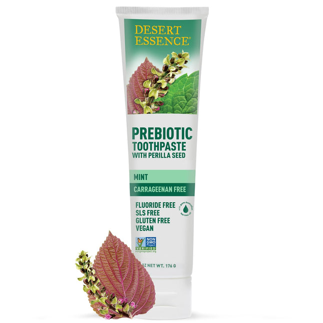 Desert Essence Prebiotic Plant-Based Whitening Toothpaste - Mint - Oral Care wit