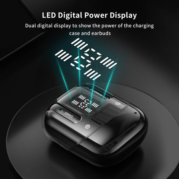 2 Pairs Wireless Earbuds Bluetooth 5.5 ,Wireless Ear Buds HIFI Bass Stereo Headphones with Noise Cancelling, LED Display Power in Ear Earphones