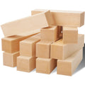 12 Pack Unfinished Basswood Carving Blocks Kit, Rectangular Wooden Blocks for DIY Carving, Crafting and Whittling for Adults Beginner and