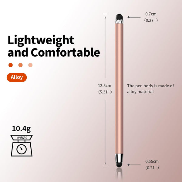 Stylus(10-Pack),Stylus Pen for Touchscreen iPad.2-in-1 Universal Stylus | High Sensitivity,Rubber Tip,Metal barrel,,No Charging,Compatible with
