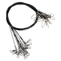 Joyiii 20Pcs 19inch Over 100Lb Fishing Wire Leaders Heavy Duty Fishing Stainless Steel Wire Leaders with Swivels and Snaps