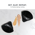 AOA Studio Velvet Puffs Makeup Puff Set of 6 Loose Powder Body Powder, Velour Makeup Blender Sponge Foundation Blending Sponges Set Beauty Makeup