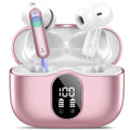 Wireless Earbuds Bluetooth 5.4 Headphones Bass Stereo Ear Buds with Noise Cancelling Mic LED Display in Ear Earphones IP7 Waterproof 36H Playtime