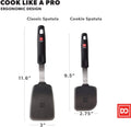 DI ORO Spatulas for Kitchen Use - Forever Warranty - 600°F Heat Resistance Silicone - Turner Spatula Set for Cooking - BPA Free Wide Pancake