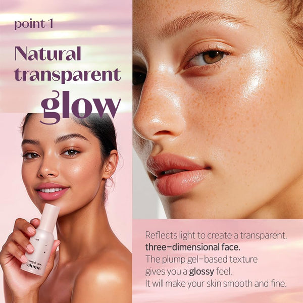 ETUDE Nymph Aura Volumer 24G (0.81Fl Oz) | Face Primer, Body Primer, Hydrating Radiant Cream, Restoring, Glow & Shiny Makeup Base, Smooth &