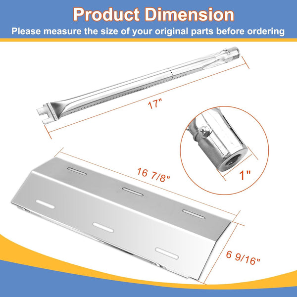 Repair Kit Replacement for Ducane 3 Burner 3100, 3200, 3400, 30400040, DUCHD1, 30500048, 30500602, DUCHP1 Gas Grill Stainless Steel Grill Burner