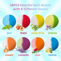 Bath Bombs for Kids with Toy Inside, 36 Pcs Bath Bombs with Glow in the Dark Dinosuar, Animal and Ocean Surprise Inside, Handmade Organic Bubble