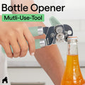 GORILLA GRIP Heavy Duty Stainless Steel Smooth Edge Manual Can Opener and Bottle Openers, Soft Comfortable Handle, Oversized Handheld Turn Knob,