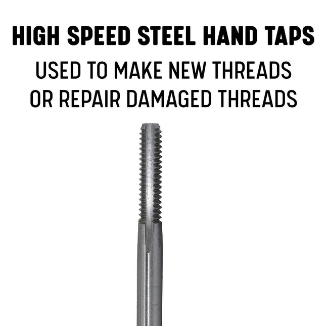 Drill America - DWT60781 3/8"-24 UNF High Speed Steel Left 4 Flute Bottoming Tap, (Pack of 1)