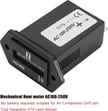 Mechanical Engine Hour Meter AC 110V 120V 220V 230V for Air Compressor Golf Cart Club House Generator ATV Chainsaw Tiller Chipper