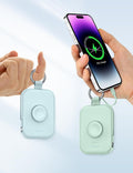 RORRY Portable Charger, 5000Mah Portable Charger Power Bank with Built-In Cables, Travel Keychain Battery Pack for Apple Watch Ultra