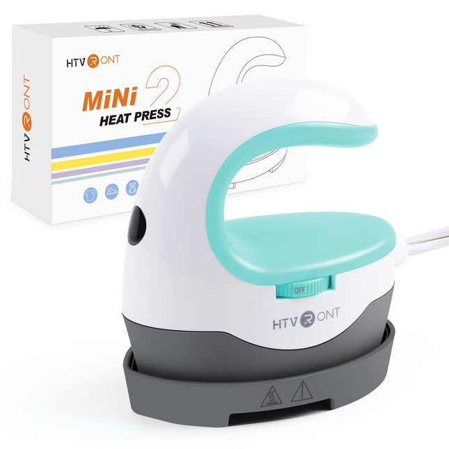 HTVRONT Heat Press Mini Heat Press Machine, Small Heat Press Portable Iron Press Machine for T Shirts, Hats, Heating Tra