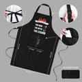 LYLPYHDP Funny Aprons for Men - Adjustable Neck Strap, Waterproof & Oilproof! Perfect for Grilling - Ideal Husband Birthday Gift & Gifts for