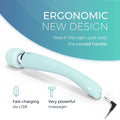 Yarosi Cordless Curve Therapeutic Device - 8 Powerful Speeds and 20 Patterns - for Muscle Aches and Sports Recovery - Rechargeable - Travel