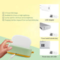 QANYI Desk Decor Toaster Lamp, Rechargeable Small Lamp with Smile Face Toast Bread Cute Toaster Shape Room Decor Night Light for Bedroom, Bedside,