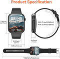 Hwagol Smart Watch (Answer/Make Call) 1.85inch Fitness Tracker, DIY Dials/Pedometer/Calories/Multiple Sport Modes/Voice Assistant, Smart Watches