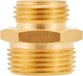 Brass Garden Hose Adapter, 3/4Ã¢ÂÂ GHT Male X 1Ã¢ÂÂ NPT Male Connector,Ght to NPT Adapter Brass Fitting,Brass Garden Hose to Pipe Fittings Connect