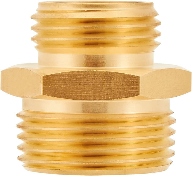 Brass Garden Hose Adapter, 3/4â GHT Male X 1â NPT Male Connector,Ght to NPT Adapter Brass Fitting,Brass Garden Hose 