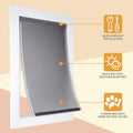 AMZOO Dog/pet Door Replacement Flap Compatible with PetSafe Measures 8 1/8” x 12 7/8” PAC11-11038 Matte Gray Medium 1