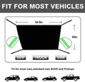 Windshield Snow Cover with Side Mirror Covers, Protects Windshield and Wipers from Weatherproof, Rain, Sun, Frost, Extra Large Size Fits for Most