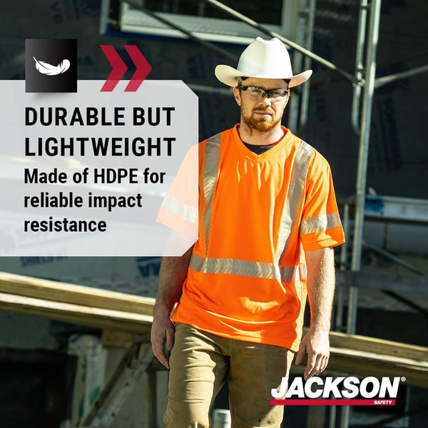 Jackson Safety Cowboy Hard Hat - Western Outlaw Style Construction Helmet with Full Brim Shade - ANSI Z89.1 & OSHA Compliant - (Multiple Colors)