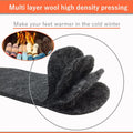Wool Felt Warm Insoles,Soft Insert Insoles for Boots and Shoes,Wool Insoles for Men Women (Men's 9/Women's 10) Men's 9/ Women's 10 Wool Felt