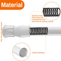 6Pcs Spring Tension Curtain Rods No Drilling, Adjustable 15.7-28 Inches | 5/8" Diameter, Spring Loaded, Expandable for Window, Bathroom, Cupboard,