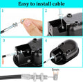 Universal Metal Sofa Chair Recliner Release Pull Handle Replacement Part, Fits Ashley Lazy Boy and Most Recliner Sofa Brand, Recliner Handle Size