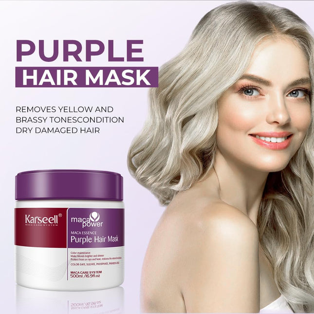 Karseell Purple Hair Mask Professional Neutralizes Brass & Yellow Tones for Blon