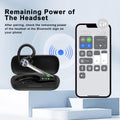 HEIBAS Bluetooth Headset, Wireless Bluetooth Earpiece with 500mAh Charging Case 72 Hours Talking Time Built-in Microphone for iOS Android Cell
