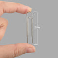 Assorted Size Binder Clips & Jumbo Paper Clips Set - 340pcs Black, Large for Office & School Supplies, in Container with Compartments 1.97 inches
