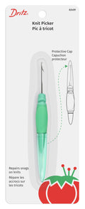 Dritz Clothing Care 82409 Ergonomic Knit Picker, Green