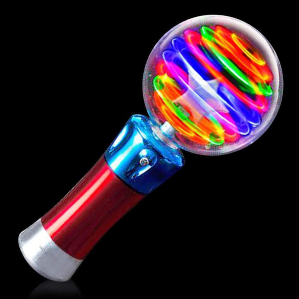 Artcreativity Light up Magic Ball Toy Wand for Kids - Spinning Lights & Colors - Fun Gift, Easter Basket Stuffers for Toddler, Party