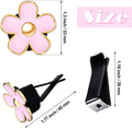 Frienda 6 Pcs Daisy Flower Air Vent Clip Accessories Air Conditioning Outlet Clip Car Air Freshener Dashboard Accessories Charm Car Inter Decor(3