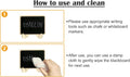 DSTELIN 10 Pack Mini Chalkboards Signs with Easel Stand, Small Rectangle Chalkboards Blackboard, Wood Place Cards for Weddings, Birthday Parties,