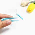 Blue Contact Applicator, Contact Lens Remover Tool, Contact Lens Applicator Tool, Inserter/Remover+Tweezer with Soft Tip, for Contact Lens Cases