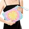 Fokongna Wet Bag Travel Makeup Bag for Swimsuit Beach Pool Diapers Dirty Yoga Gym Clothes Zipper Pouch for Women Sister Friends Ocean Sea Shells