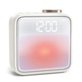 AIRIVO Alarm Clock Night Lights, Built-in Battery Alarm Clock for Bedrooms, 6 Scenes & White Noise Sync, Dual Alarms & Snooze, for Heavy Sleepers,