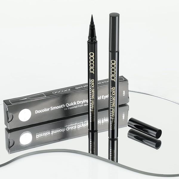 docolor Waterproof Eyeliner Pen Super Slim Precise All Day Black Eyeliner Liquid Professional Makeup Liquid Eye Liner Pencil for Women 1 Count