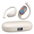 Open Ear Headphones, Bluetooth Headphones 5.3 Sports with Smart Digital Display, 36H Playtime, IP54 Waterproof, Wireless Earbuds Lightweight