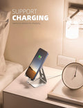 Lamicall Adjustable Cell Phone Stand, Desk Phone Holder, Cradle, Dock, for iPhone 16 15 14 13 12 Mini 11 Pro Xs Max XR X 8 7 6 Plus SE, Office