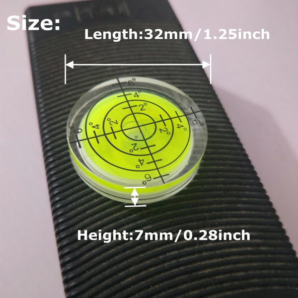 3Pcs Circular Bubble Level Bullseye Degree Marked Surface Round Spirit Levels Measuring Tool for Leveling Phonograph, Camera, Turntable, Tripod,