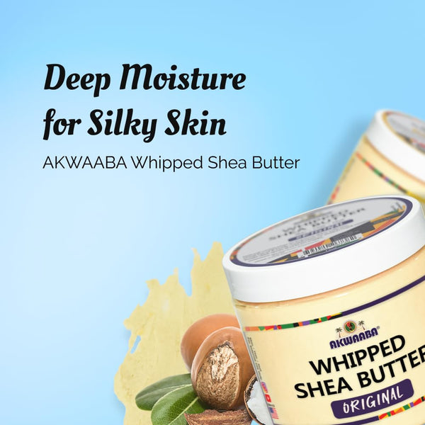 AKWAABA Whipped Shea Butter (Sweet Mango) – Nourishes & Moisturizes | Made with Shea Butter | No Dyes & Parabens | 12 oz / 340 g