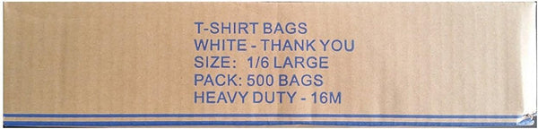 Purple Flower Thank You Plastic Shopping Bags - 500 pcs/case