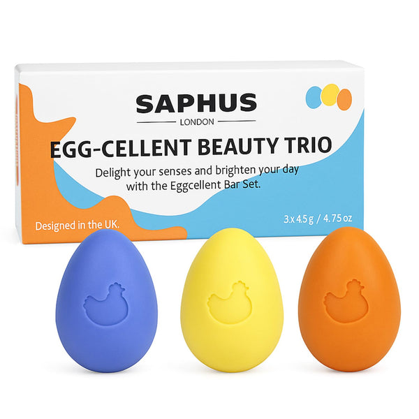 Egg Shampoo Bars Easter Gift Set, Travel Size Solid Shampoo Soap, 3Pc Sampler, Sulfate Free, Zero Waste