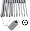 aiyun 11Piece Star Screwdriver Bit Set Shark Vacuum Security (75mm Length) 75mm Length (T6-T40)