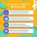 First Day Kids Multivitamin Gummies - Multivitamin for Kids Ages 4+, Delicious Strawberry & Orange, Beta Carotene, Fruit & Vegetables - Childrens