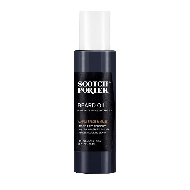 Scotch Porter Smoothing Beard Oil â Nourishing Oil Seals in Moisture & Smooths Flyaways for a Frizz-Free, Fuller/Healthier-Looking Beard with