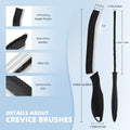 Hard Bristle Crevice Cleaning Brush-Thin Gap Scrub Brush, Small Cleaning Brush, Grout Brush, Kitchen Brush, Cleaning Tools for Toilet, Bathroom,